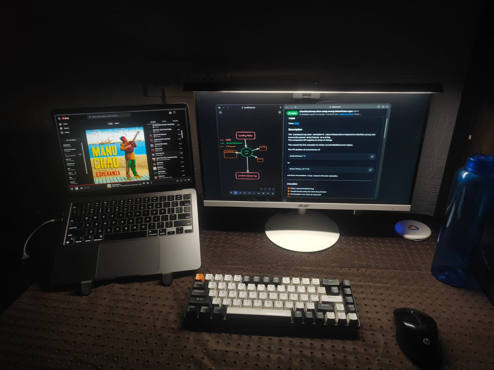 Desk setup landscape 2